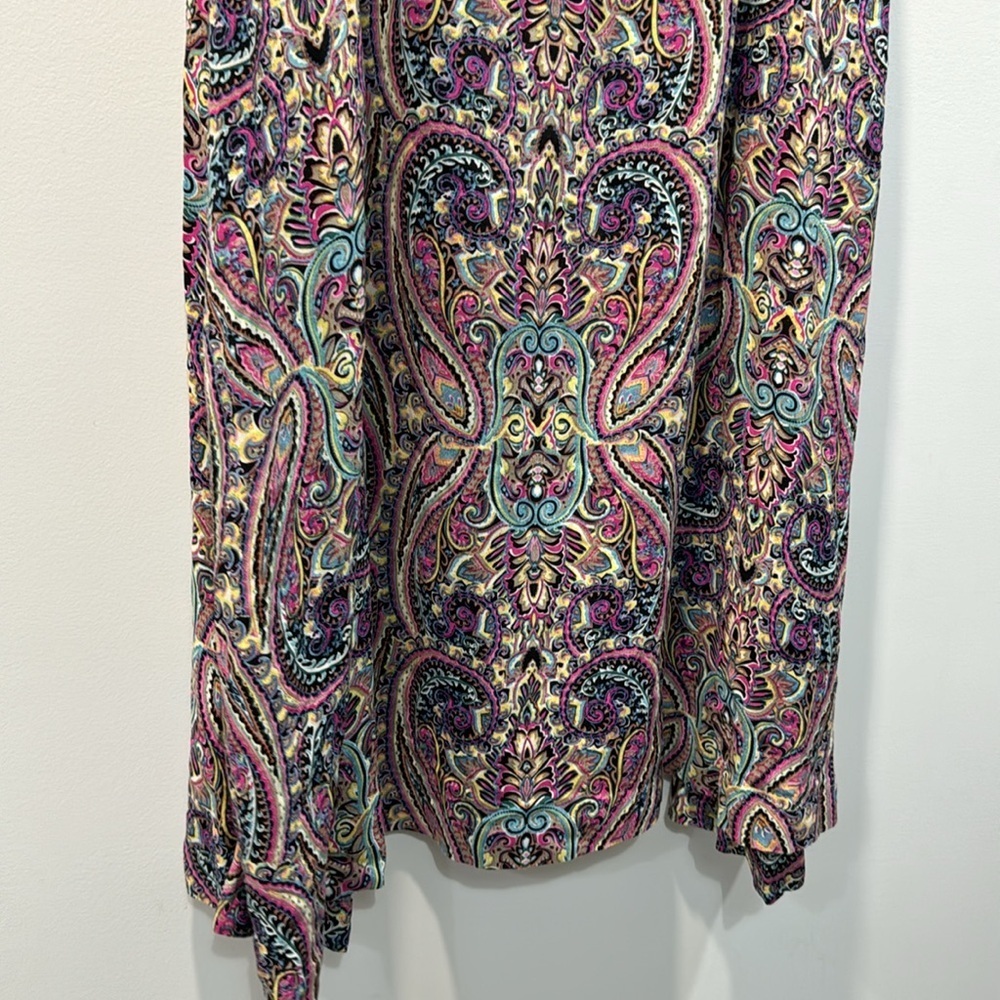 Tribal Women's Maxi Skirt With Front Panel Slits - Picture 7 of 8